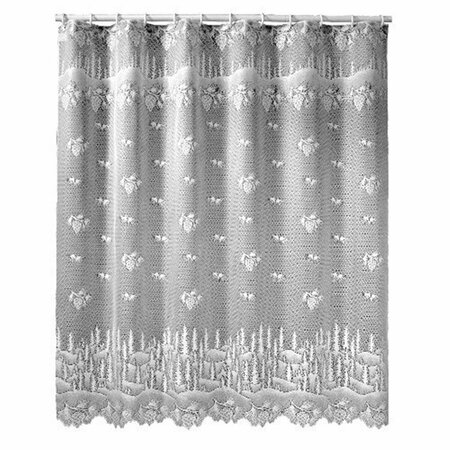 HERITAGE LACE Pinecone 72 x 72 in. Shower Curtain - Ecru 6145E-OC